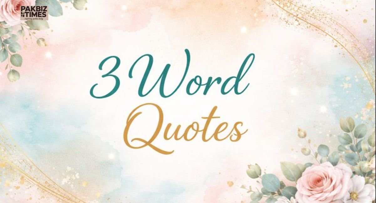 3 Word Quotes