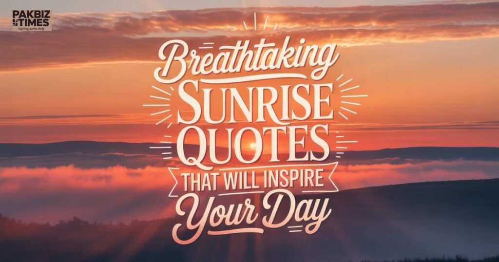 Sunrise Quotes