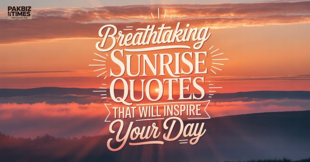 Sunrise Quotes
