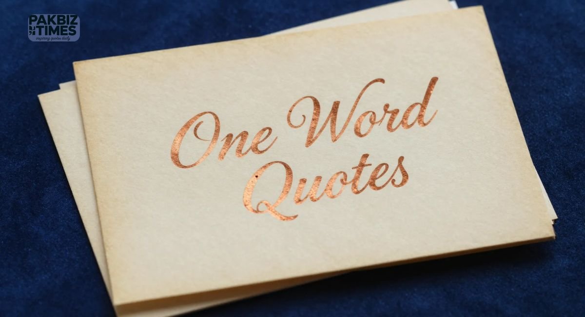 One Word Quotes
