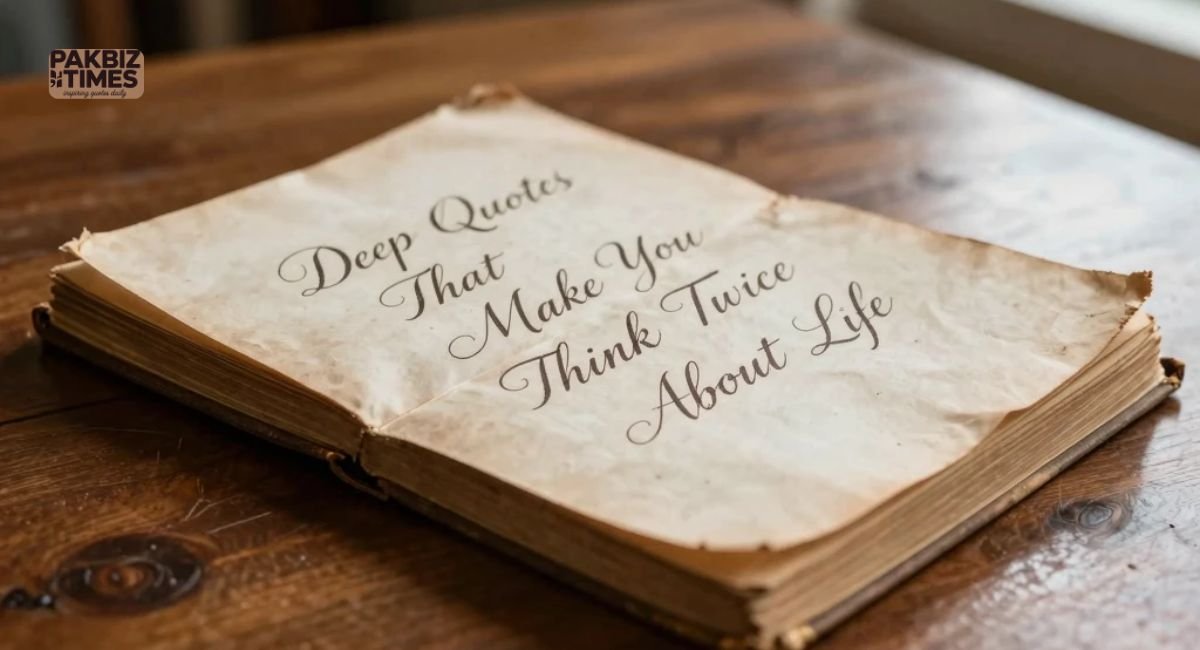 Deep Quotes That Make You Think Twice About Life