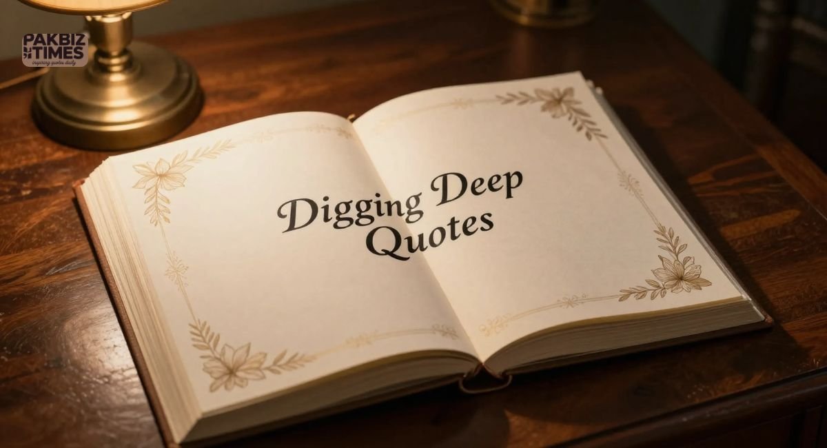 Digging Deep Quotes