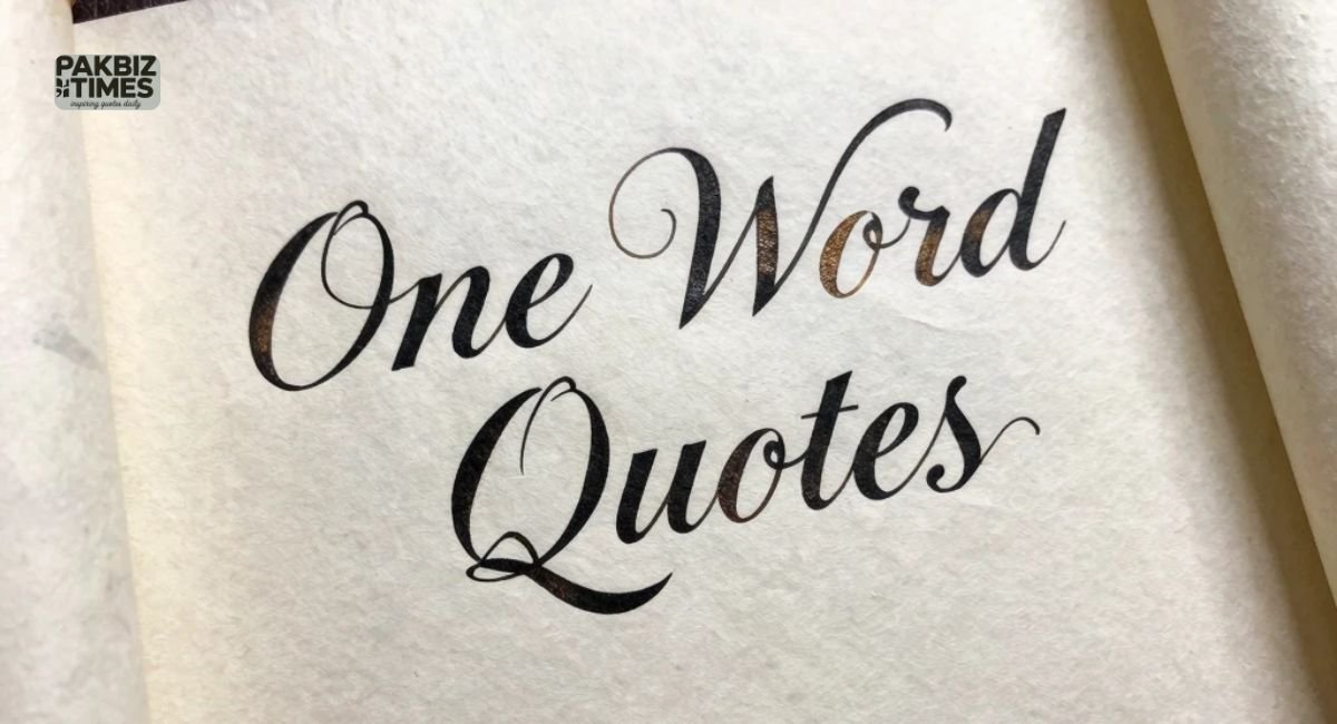 One Word Quotes