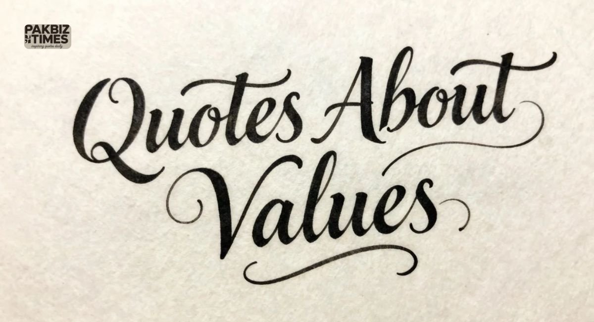 Quotes About Values