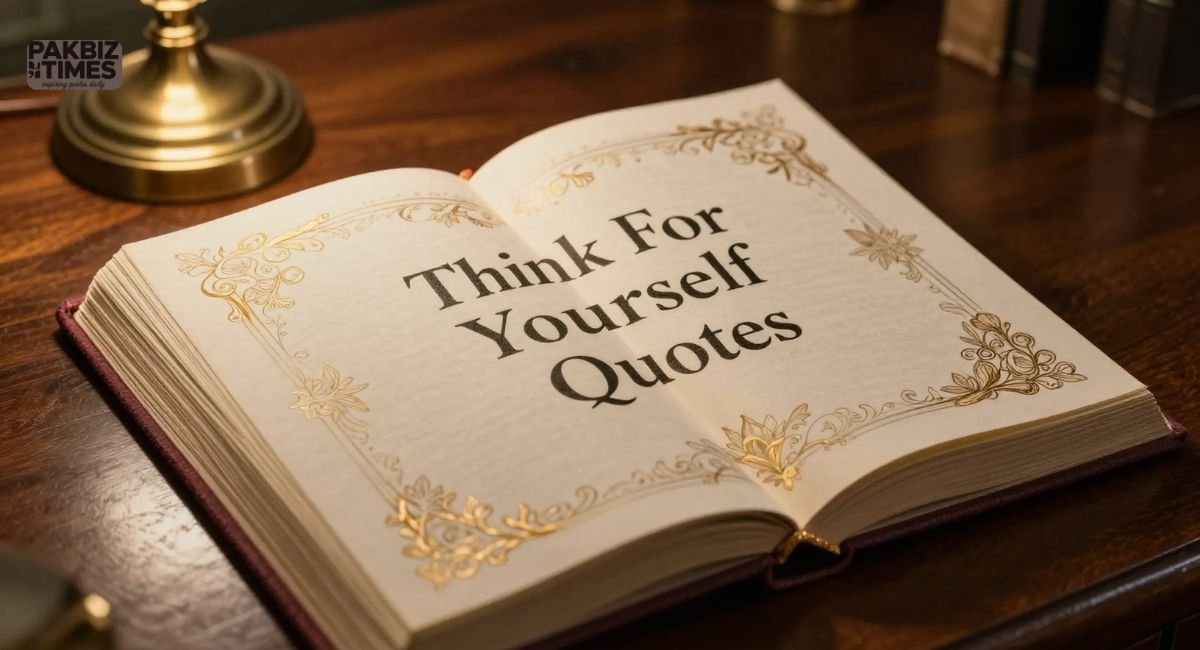 Think For Yourself Quotes